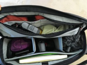 Everyday backpack and sling inside