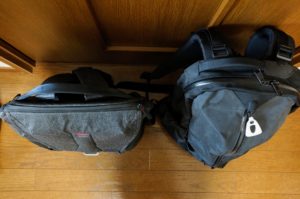 Peak Design Everyday Backpack Arcteryx Arro 22 from the top
