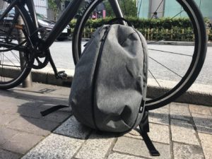 Aer Fit Pack bicycle in the back