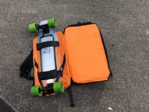 evolve backpack board attached