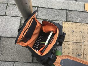 evolve backpack main compartment