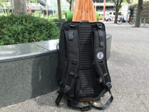 evolve backpack skateboard attached