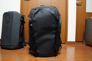 23 travelbackpack stands on its own